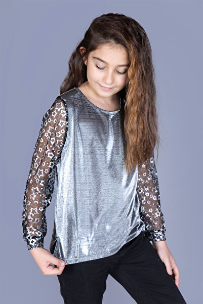 Toontoy Κοριτσίστικο T-Shirt με αστέρια στα μανίκια