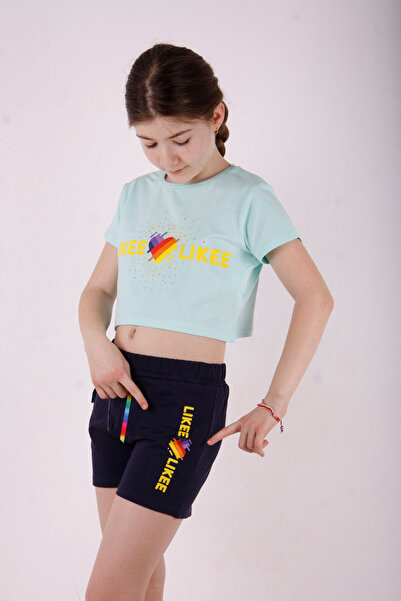 Toontoy Likee Printed Shorts Set for Girls