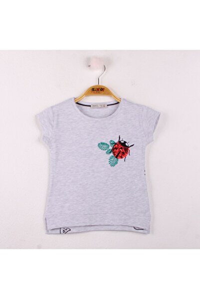 Toontoy Tricou pentru fetiță cu broderie Buburuza