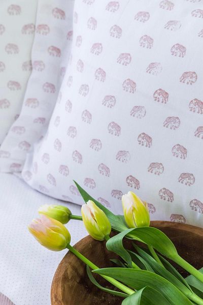 Apricitas HOME Double Bamboo Pique Set Olıver Violet - Duvet Cover Pique Set