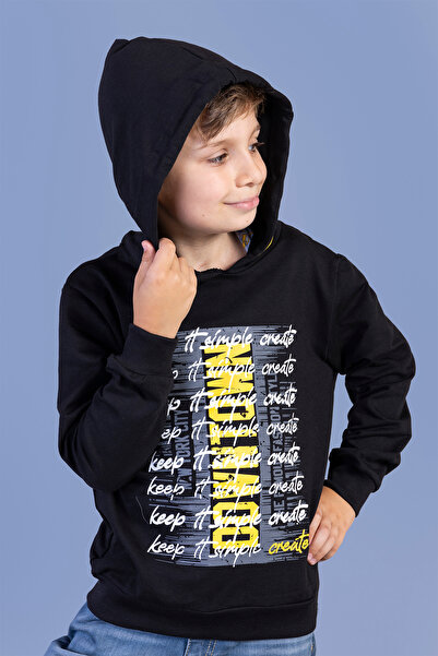 Toontoy Φούτερ για αγόρι με στάμπα με κουκούλα