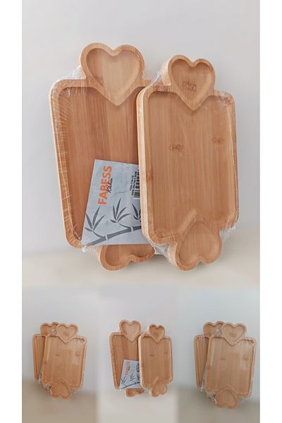 shop Bamboo Presentation Bowl Breakfast, Snack Bowl Bamboo Snack Bowl with Heart Compartment, Bamboo Breakfast Bowl