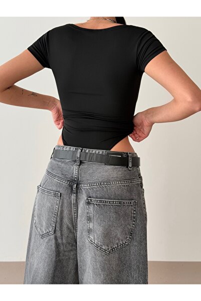 Friday Mood Γυναικείο κορμάκι με τετράγωνο λαιμό