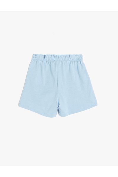 Koton Pantaloni scurți de bază din bumbac imprimat cu detaliu fluture