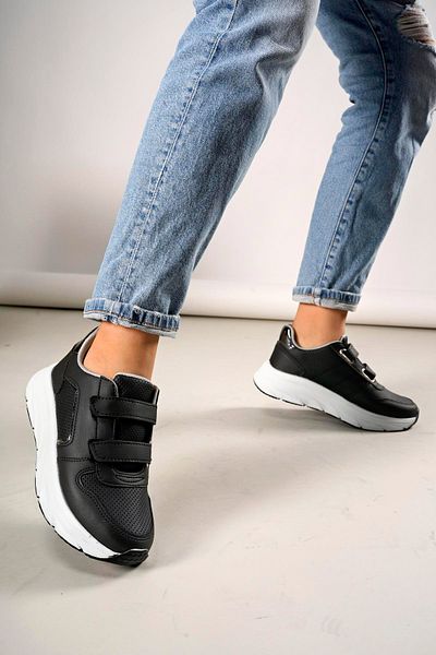 Ayakkabı Vakti Pantofort de damă casual cu talpă groasă cu velcro