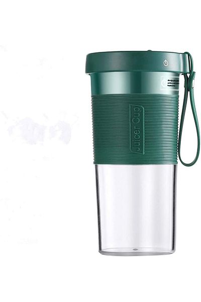 fulina Wireless Rechargeable Juicer With USB 300.0 ml 650.0 W PSZHkc1301 Green/Clear