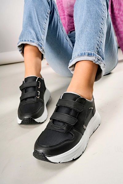 Ayakkabı Vakti Pantofort de damă casual cu talpă groasă cu velcro
