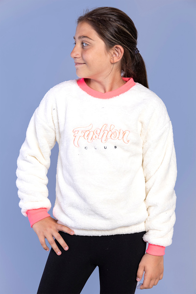 Toontoy Swea brodat cu pluș pentru fetiță tricou