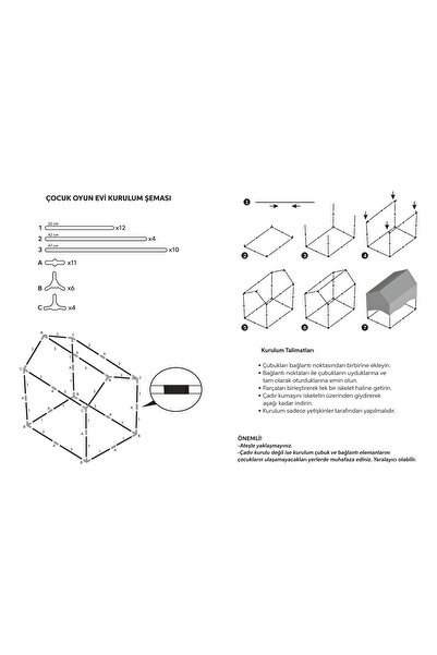 MAVİYEL ERKEK ÇOCUK OYUN ÇADIRI