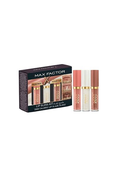 Max Factor X 3-Piece 2000 Calorie Lip Glaze Gloss Set