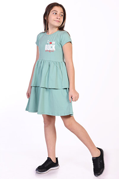 Toontoy Rochie cu imprimeu I Love Rock pentru fete