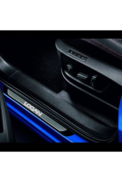 CarEste Dacia Logan Tüm Modeller Old Krom Kapı Eşiği 4 Parça Yazılı