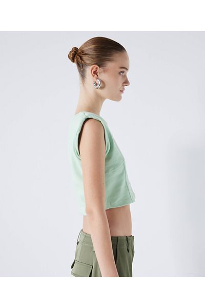 İpekyol Crop-T-Shirt mit Nähten