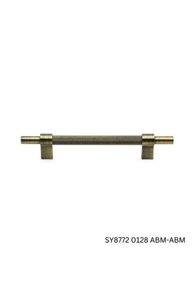 System Mobilya Kulbu Antik Sarı Renk 128mm Kulp (SY8772 0128 ABM-ABM)