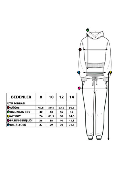 Toontoy Σετ αθλητικής φόρμας με ολόγραμμα για κορίτσια