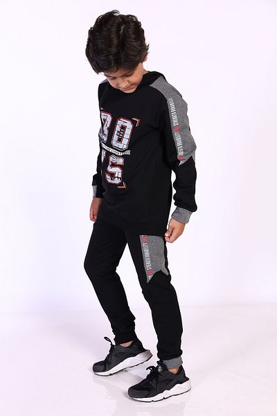 Toontoy Boy's Tracksuit Set - Hooded and Printed