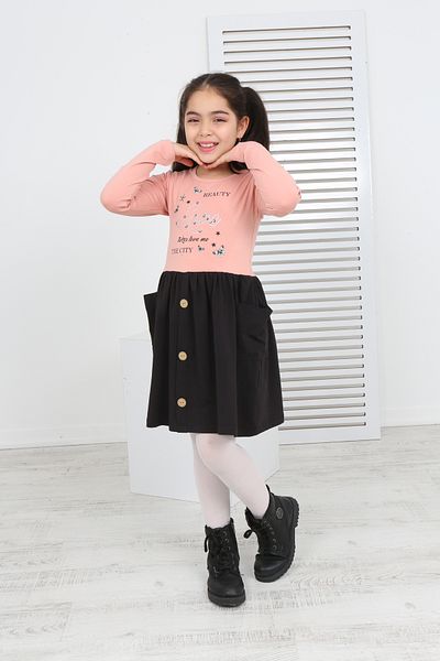 Toontoy Girl's - Beauty Love Printed Dress