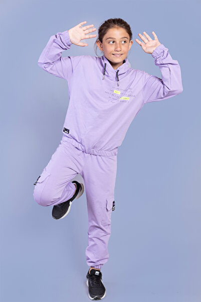 Toontoy Σετ αθλητικής φόρμας για κορίτσια με ζιβάγκο με τύπωμα