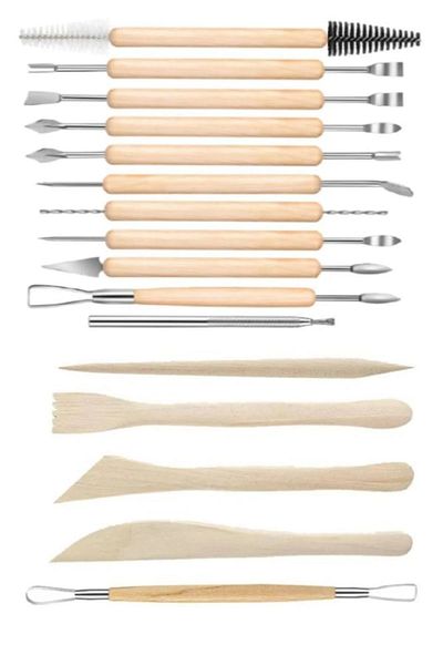 TİFOYS 16 Pieces Ceramic and Pottery Sculpting Set - Particular Clay Modeling and Sculpture Sculpting