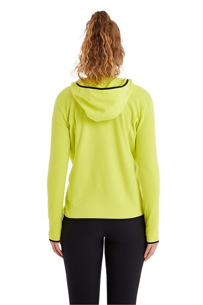 Blackspade Πράσινο γυναικείο φούτερ Fleece - Με κουκούλα και φερμουάρ C2T8N6O15