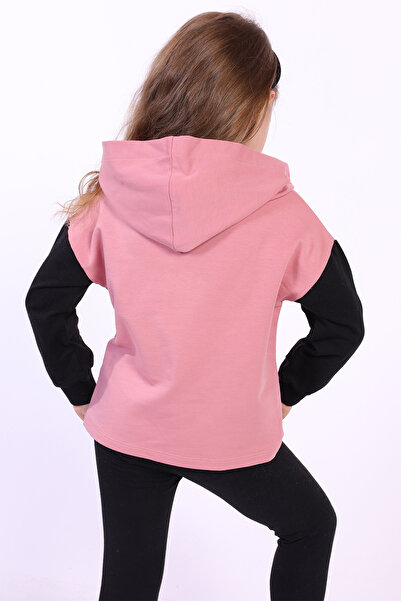 Toontoy Цветна суитшърт с качулка за момичета