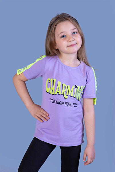 Toontoy Κορίτσι - ριγέ με τύπωμα Μπλουζάκι