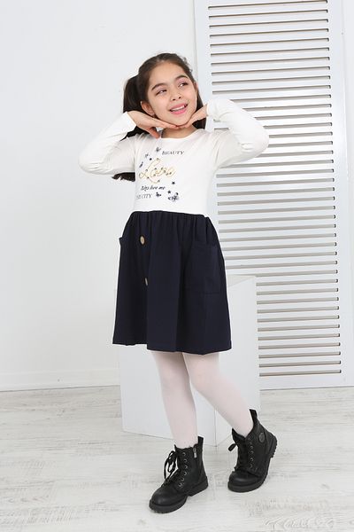 Toontoy Girl's - Beauty Love Printed Dress
