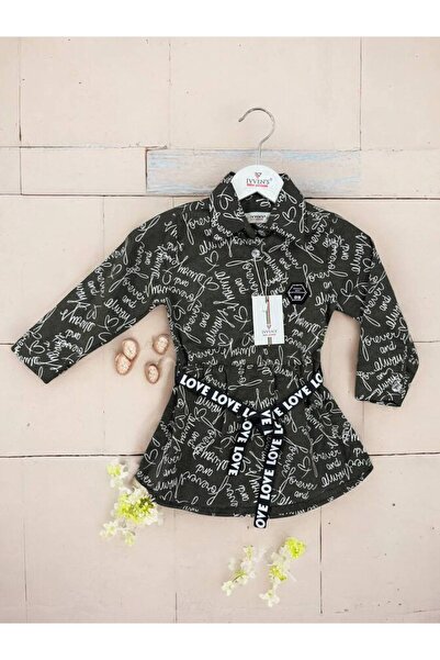 İvven's İVVEN'S KIDS PAMUK KIZ BEBEK ÇOCUK KEMERLİ ELBİSE