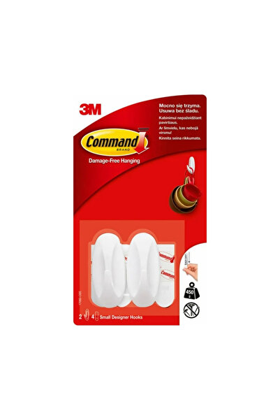 3M Command | İpli Askı Arkası, Küçük, Çerçeveler İçin, İz Bırakmaz ve Güçlü Yapışkan