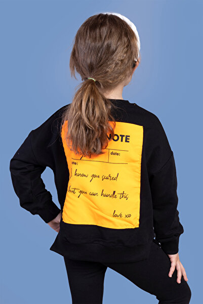 Toontoy Fată - Spatele cu imprimeu Swea tricou