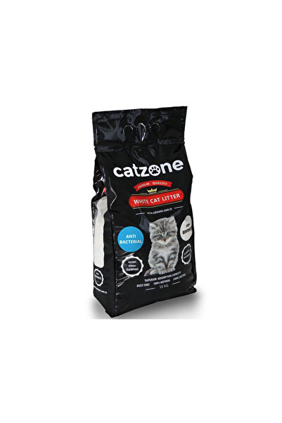 catzone Anti Bacterial White Cat Litter - 10 kg
