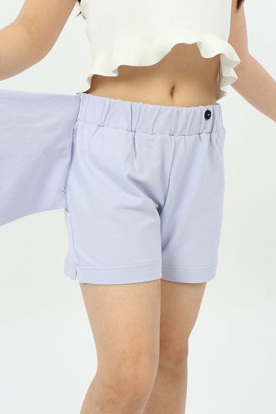 Toontoy Girl's Front Ornamental Pocket Shorts