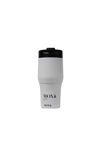 Moya "High Tide" 380ml Travel Coffee Mug Black/White