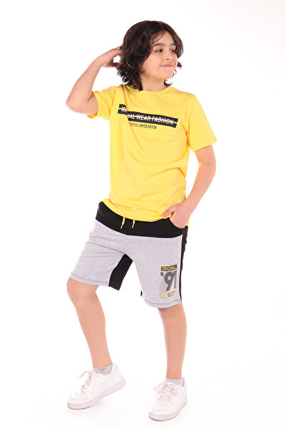 Toontoy Text Printed Shorts Set for Boys