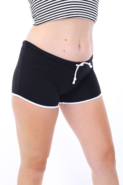 Toontoy Women's Shorts with Elastic Waist - Piping Detail