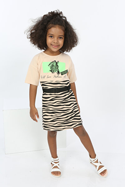 Toontoy Rochie pentru fetiță Zebra cu imprimeu