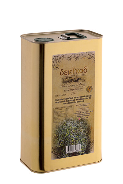 Selefkos OrganikOva-Erken Hasat Soğuk Sıkım Zeytinyağı 3 Lt