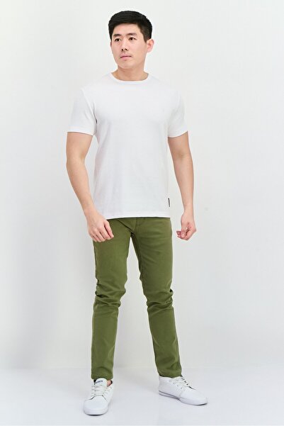 French Connection Men Crew Neck Short Sleeves Brand Logo T-Shirt, White