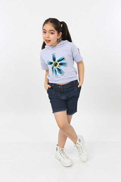 Toontoy Tricou imprimat cu flori pentru fete