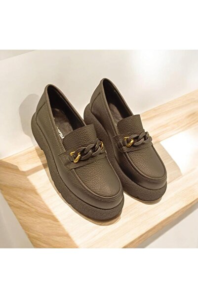Ametist Anatolia Black Leather Women's Casual Shoes