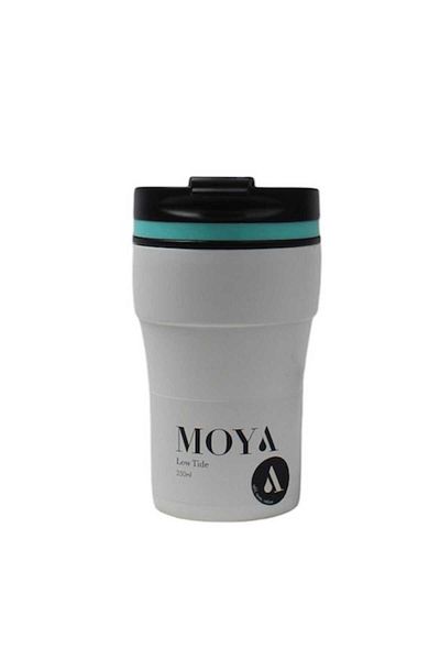 Moya "Low Tide" 250ml Travel Coffee Mug Blue/White