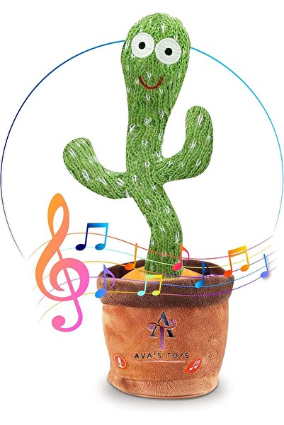 AWH لعبة الصبار الراقص - لعبة محشوة تغني وتتحدث وتسجل الصوت وتكرر ما تقوله.