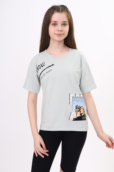 Toontoy Fată - Tricou Bornta cu imprimeu