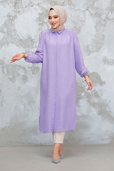 Neva Style Tunica Hijab Liliac - Nasturi, Model 41401LILA