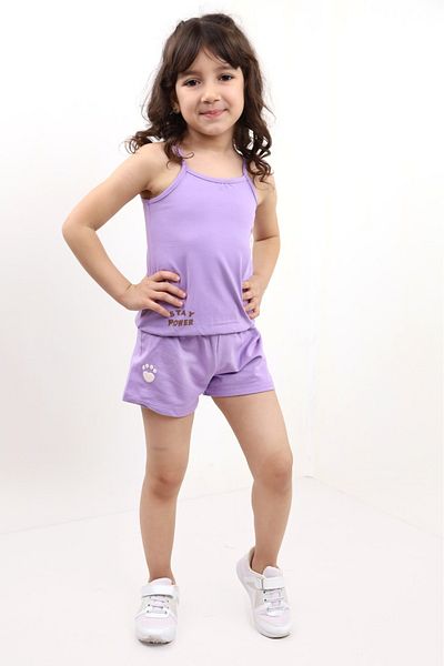 Toontoy طقم شورت بناتي مطبوع