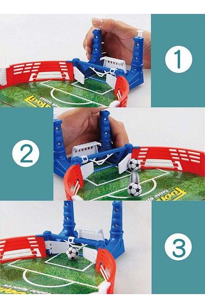 fulina Mini Table Sports Football Soccer Arcade Party Games,Double Battle Interactive Toys for All Ages