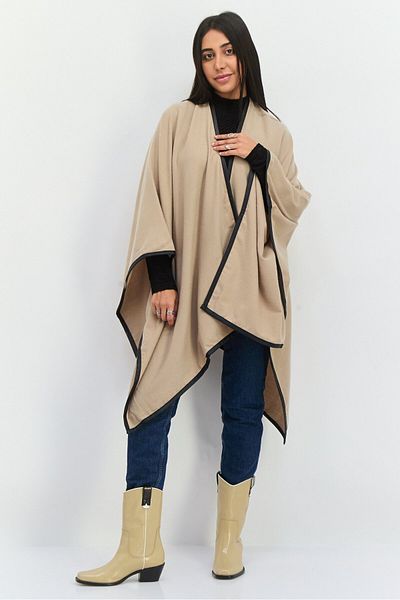 Jones of New York Women Knitted Super Soft Scarves 195 X 86 Cm, Taupe