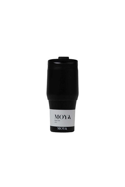 Moya "High Tide" 380ml Travel Coffee Mug Black/Black