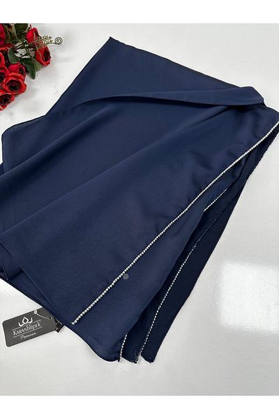 LadyCoco Navy Blue Stone Dubai Silk - JJ0202