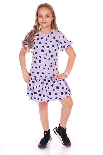 Toontoy Girl - Polka Dot Patterned Printed Dress